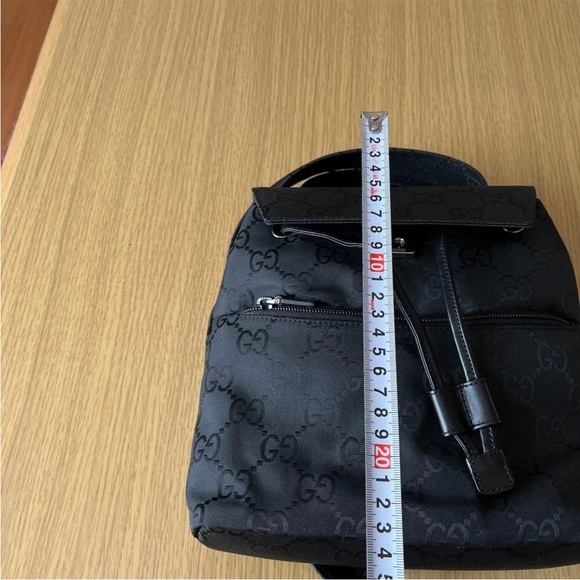 Gucci Charcoal Monogram Backpack - Picture 13 of 16